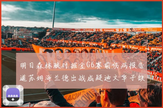 明日森林狼对掘金G6赛前伤病报告道苏姆海兰德出战成疑迪文华子缺阵